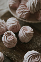 Zephyr sweet pastry dessert marshmello pink food tasty homemade 