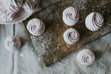 Zephyr sweet pastry dessert marshmello pink food tasty homemade 