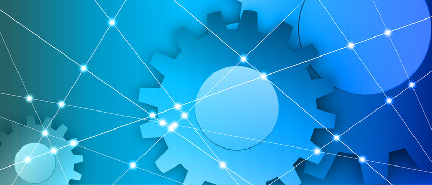 Technology data background