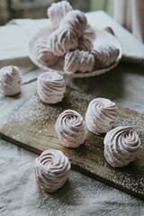 Zephyr sweet pastry dessert marshmello pink food tasty homemade 