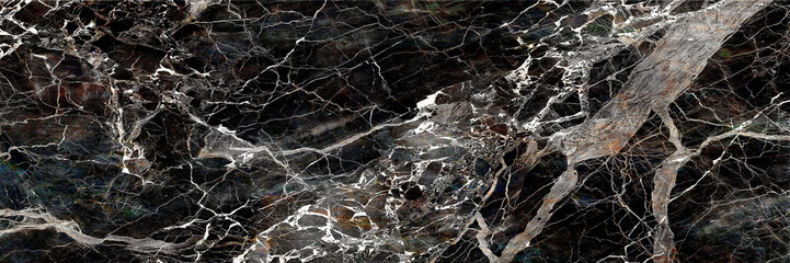 black marble surface with veins and glossy abstract texture background of natural material. illustration. backdrop in high resolution. raster file of wall surface or natural material.