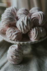 Zephyr sweet pastry dessert marshmello pink food tasty homemade 