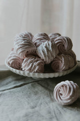 Zephyr sweet pastry dessert marshmello pink food tasty homemade 