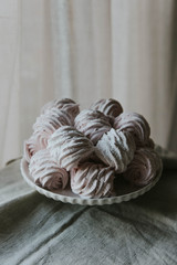 Zephyr sweet pastry dessert marshmello pink food tasty homemade 