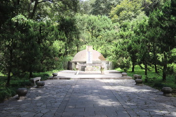 Monument aux morts, colline du tigre à Suzhou, Chine	
