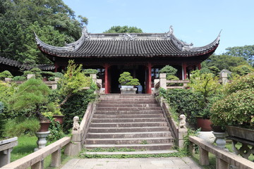 Fototapeta premium Temple, colline du tigre à Suzhou, Chine 