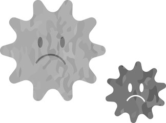 カビ・ウイルスのイラスト