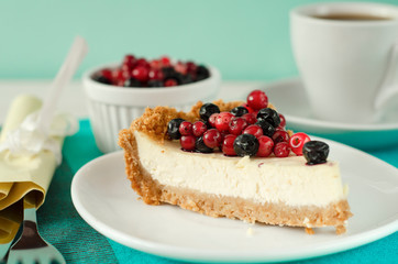 Slice of New York Cheesecake