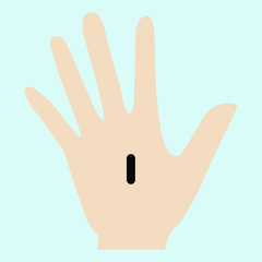 chip under skin concept vector