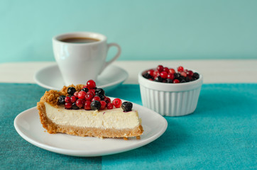 Slice of New York Cheesecake