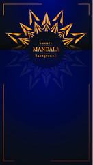 Luxury ornamental mandala design background in gold color, luxury mandala background for wedding invitation, book cover