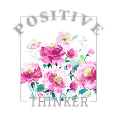 Obraz premium Flowers watercolor illustration.Manual composition.Big Set watercolor elements，Design for textile, wallpapers，Element for design,Greeting card