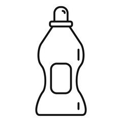 Gel dish cleaner icon. Outline gel dish cleaner vector icon for web design isolated on white background