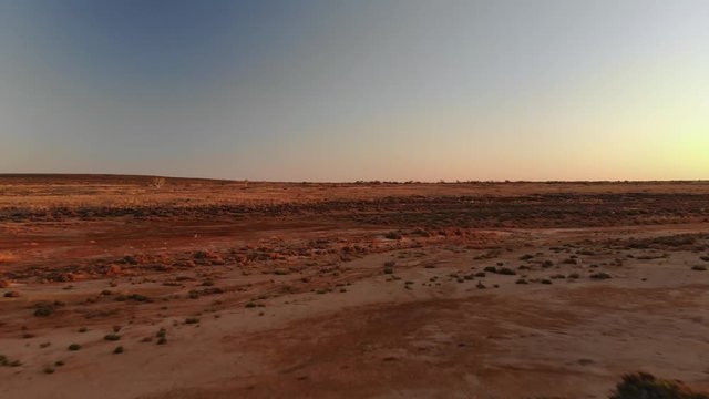Flying in the Australian Desert