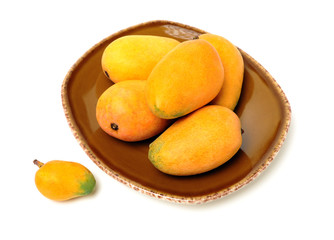Naklejka na ściany i meble Mango on a white background