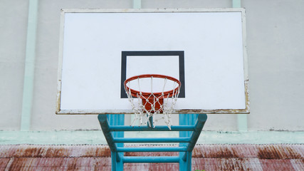 white basketball hoop