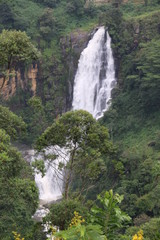 waterfall in the mountains