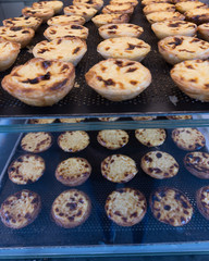 Tray of traditional Portugal Lisbon homemade 