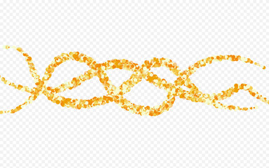 Golden Polka Bridal Transparent Background. 