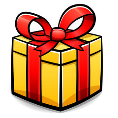 Vector gift box isolated design