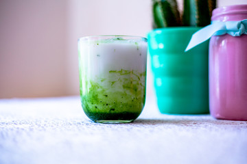 Iced Vegan Matcha Latte 