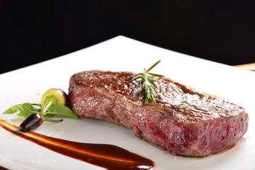 Premium Beef Steak on the plate