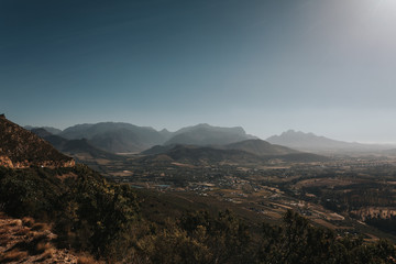mountains in the morning