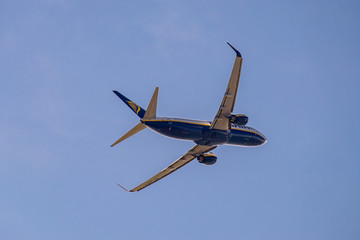 Plane taking off.