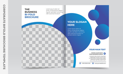 Corporate bifold brochure template