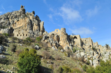 ruins of old fortress in Cyprus 