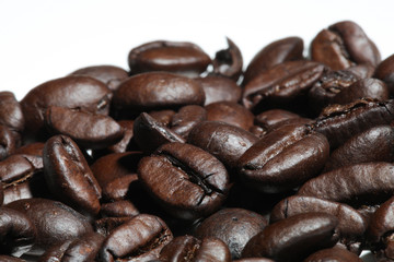 Arabic Dark Coffee Bean Roasted Health Drink Isolated 