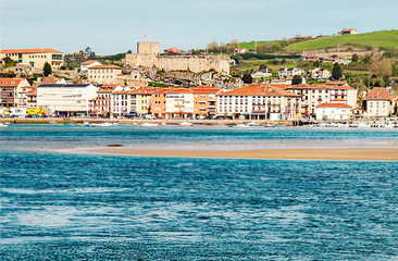 San Vicente de la Barquera in the north of Spain near the sea