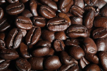 Arabic Dark Coffee Bean Roasted Health Drink Isolated 