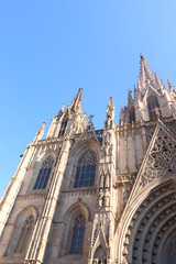 Barcelona, Spain - september 29th, 2019: Gothic Cathedral Barcelona