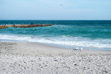 Empty Langeron Beach in Odessa