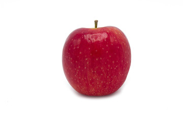 red apple on white background