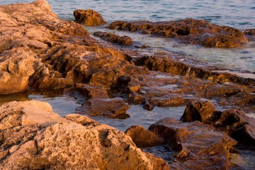 Skalista plaża Chorwacji