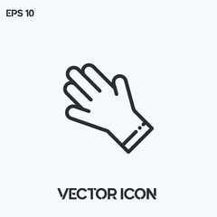 Glove vector icon illustration. Ui/Ux. Premium quality.