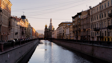 Morning light in Saint-Petersburg