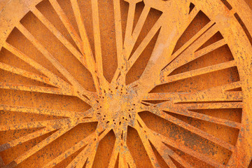 Rusty metal plates background / texture