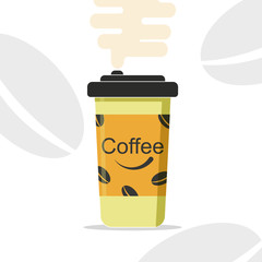 Vector coffee cup design, coffee cup icon