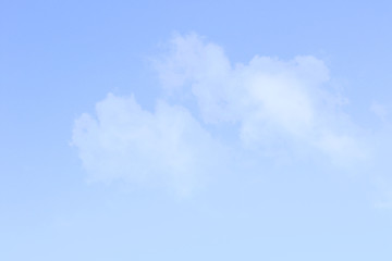 Obraz premium blue sky and white background