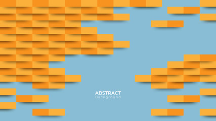 Abstract modern square background. yellow and orange geometric texture. vector illustration