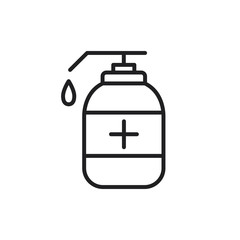 bottle hand sanitizer icon vector design illustration
