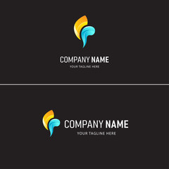 Fototapeta na wymiar Colorful Abstract Logo Design. Gradient Style Company logo