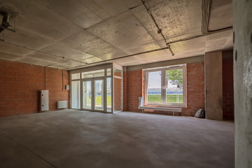 Fototapeta premium construction site of the residential apartment renovation