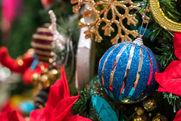 lovely colourful christmas ball decoration