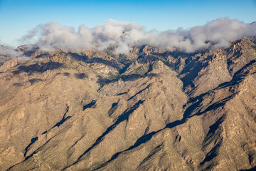 Mount Lemmon in Airzona, aerial view.