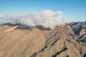 Mount Lemmon in Airzona, aerial view.