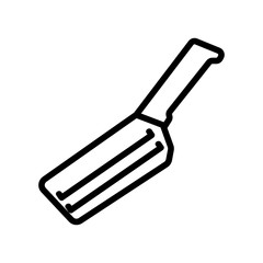 hand grater with handle icon vector. hand grater with handle sign. isolated contour symbol illustration